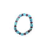 Purple Spiny and Turquoise Stretch Bracelet