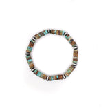 7mm Pearl Stretch Bracelet - Green Turquoise