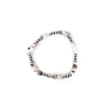 4mm Pearl Stretch Bracelet - White Buffalo