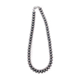 13mm Stamped Saucer Navajo Pearls - 20"