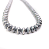 13mm Stamped Saucer Navajo Pearls - 20"