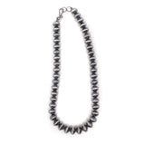 14mm Stamped Saucer Navajo Pearls - 18"