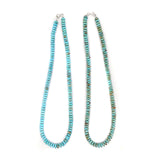 10mm Kingman Rondelle Necklace - 20"