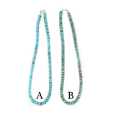 10mm Kingman Rondelle Necklace - 20"