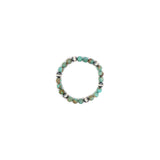 8mm Pearl Stretch Bracelet - Green Turquoise