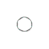 Various Size Navajo Pearl Stretch Bracelet- Green Turquoise