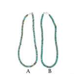6mm Kingman Rondelle Necklace- 16"