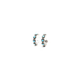 3/4" Zuni Hoops-Turquoise