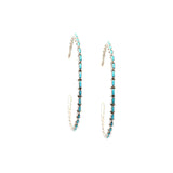 The Original Zuni Hoops - Turquoise: 3"