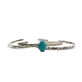 2024 BLACK FRIDAY Stamped Cuff, Rope Cuff, Turquoise Cuff - B