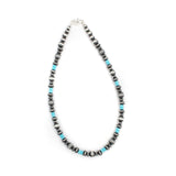 8mm Navajo Pearls - Blue Kingman