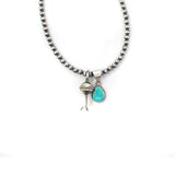 2025 BLACK FRIDAY - Turquoise Pendant & Blossom Set D.