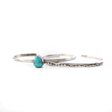 2025 BLACK FRIDAY Turquoise Cuff & Stamped Cuff (Set of 2 - H)