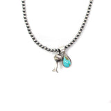 2025 BLACK FRIDAY - Turquoise Pendant & Blossom Set I.