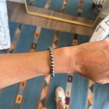 6mm Navajo Pearl Stretch Bracelet - Round Turquoise