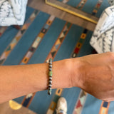 6mm Navajo Pearl Bracelet- Green Turquoise