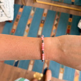 Pink Conch 4mm Stretch Bracelet