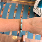 7mm Saucer Stretch Bracelet - Larimar
