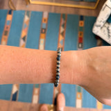 6mm Pearl Stretch Bracelet - Lapis