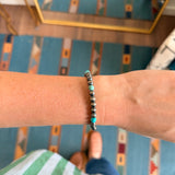 6mm Pearl Stretch Bracelet - Light Turquoise