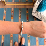 4mm Pearl Stretch Bracelet - White Buffalo