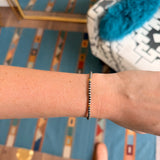 3mm Navajo Pearl Stretch Bracelet- Gold Filled