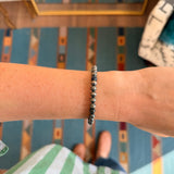 6mm Pearl Stretch Bracelet - Lapis
