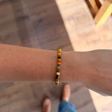 6mm Bumblebee Jasper Clasp Bracelet