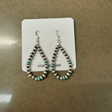 Oxi Bead Hoops - Turquoise