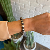 Navajo Pearl Cuff- All Silver