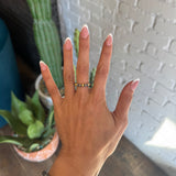 Navajo Pearl Stretch Ring - Gold