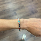 6mm Navajo Pearl Stretch Bracelet - Multi