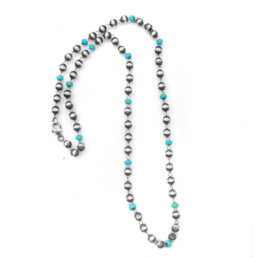 Rosary Style- Turquoise- 24"