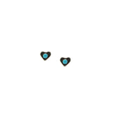 The Turquoise Heart Studs