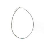 3mm Navajo Pearls - W/ Turquoise Bead