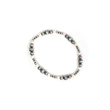 Graduated Navajo Pearl Stretch Bracelet- Pink Conch