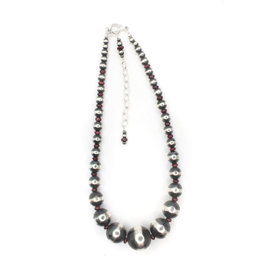 Graduated Navajo Pearl - Purple Spiny Oyster - 16"