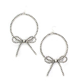 Navajo Pearl Bow Hoops