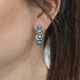 1" Zuni Hoops - Turquoise