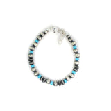 The Emory - Sleeping Beauty Navajo Pearl Bracelet
