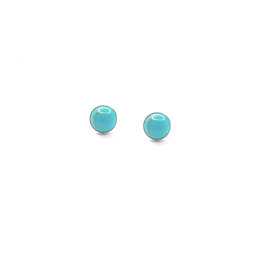 8mm Turquoise Studs