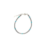 3mm Anklet- Turquoise