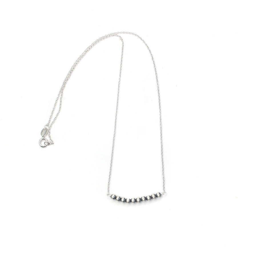 3mm Navajo Pearl Bar Necklace
