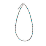 4mm Navajo Pearls- Turquoise (w/ extender)