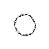 Multi Size Navajo Pearl Stretch Bracelet- Onyx