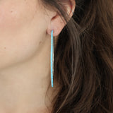 3" Turquoise Hoops