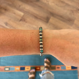 Navajo Pearl Stretch Bracelet - Turquoise