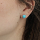 8mm Turquoise Studs