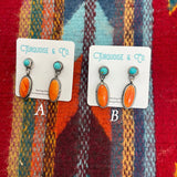 The Jens- Orange Spiny and Kingman Turquoise