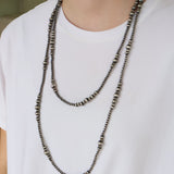 Tucson Navajo Pearls- Textured Bead (60")